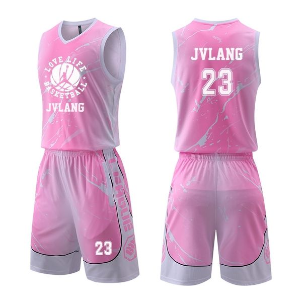 men's tracksuits .. training competition basketball suit student sports basketball girl powder diy printed, Gray
men's tracksuits .. training competition basketball suit student sports basketball girl powder diy printed, Gray
