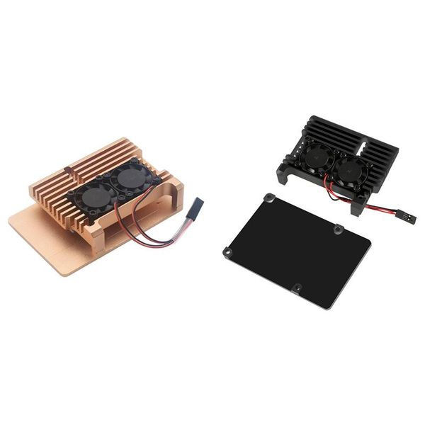 aluminum case for raspberry pi 4b auto cooling metal with heatsink thermal adhesive and dual fans & coolings
aluminum case for raspberry pi 4b auto cooling metal with heatsink thermal adhesive and dual fans & coolings