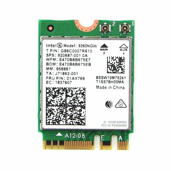hubs suitable for intel 9260ac 9260ngw, 1.73g dual-band ngff wireless network card, bluetooth 5.0
hubs suitable for intel 9260ac 9260ngw, 1.73g dual-band ngff wireless network card, bluetooth 5.0