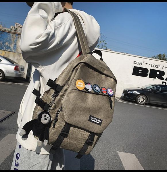 backpack bb984 large-capacity college student tide brand tooling style street personality travel women
backpack bb984 large-capacity college student tide brand tooling style street personality travel women