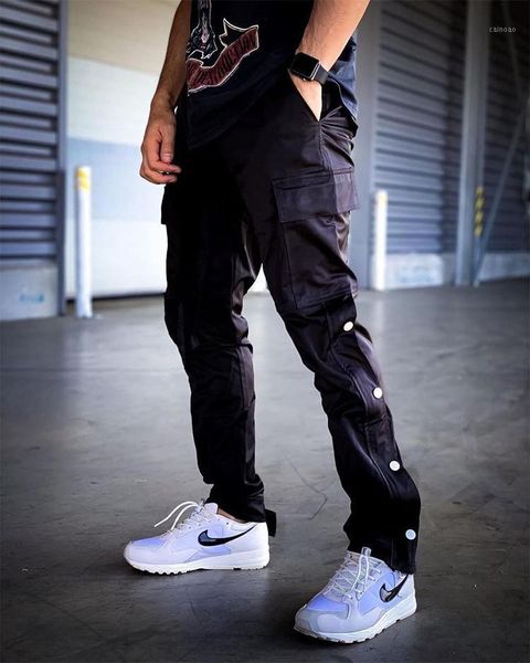 men's pants 2021 hip hop jogging fashion street apparel cargo brand men gyms casual fastener, Black
men's pants 2021 hip hop jogging fashion street apparel cargo brand men gyms casual fastener, Black
