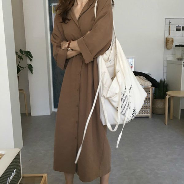 paris girl ladies commute casual shirt dress summer autumn notched collar long sleeve sashed single breasted solid women dresses 210524, Black;gray
paris girl ladies commute casual shirt dress summer autumn notched collar long sleeve sashed single breasted solid women dresses 210524, Black;gray