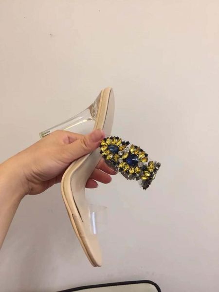 sandals women crystal rhinestone pvc clear transparent high heel stiletto wedding bridal dress shoes beach slip ryht, Black
sandals women crystal rhinestone pvc clear transparent high heel stiletto wedding bridal dress shoes beach slip ryht, Black