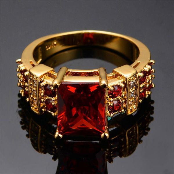 wedding rings luxury female red square crystal zircon ring fashion gold color unique style promise engagement for women, Slivery;golden
wedding rings luxury female red square crystal zircon ring fashion gold color unique style promise engagement for women, Slivery;golden