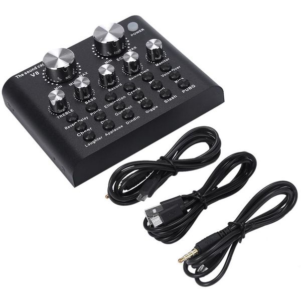 sound cards v8 mobile phone microphone live usb external card for computer audio interface
sound cards v8 mobile phone microphone live usb external card for computer audio interface