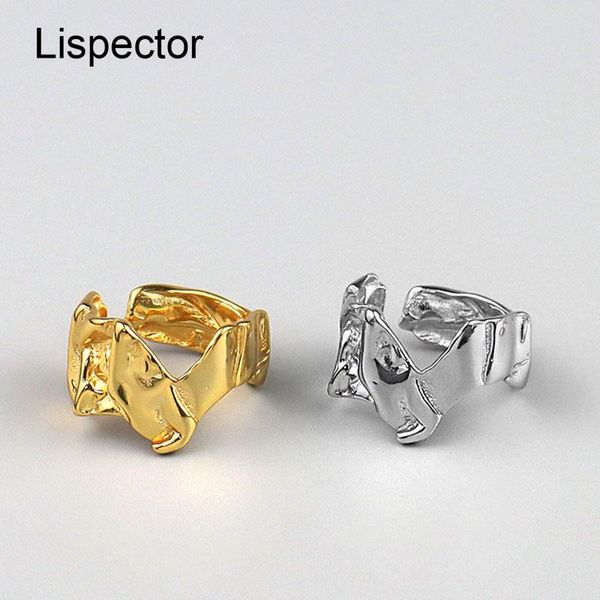cluster rings lispector 925 sterling silver irregular wide for women personality punk hip hop rock tin foil party jewelry, Golden;silver
cluster rings lispector 925 sterling silver irregular wide for women personality punk hip hop rock tin foil party jewelry, Golden;silver