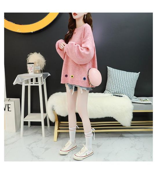 women's sweaters 2021 crew neck loose-fit coat laziness-style autumn style sweater warm fashion flower long sleeve cute, White;black
women's sweaters 2021 crew neck loose-fit coat laziness-style autumn style sweater warm fashion flower long sleeve cute, White;black