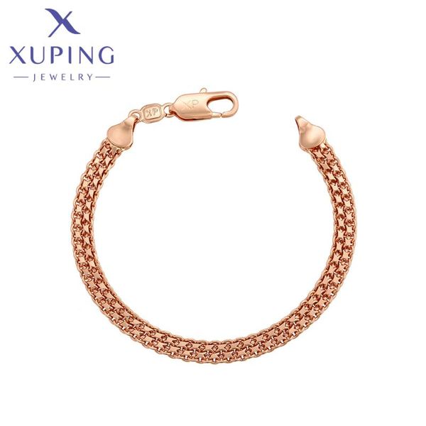 link, chain xuping jewelry fashion arrival elegant women men bracelet with rose gold color a00795745, Black
link, chain xuping jewelry fashion arrival elegant women men bracelet with rose gold color a00795745, Black