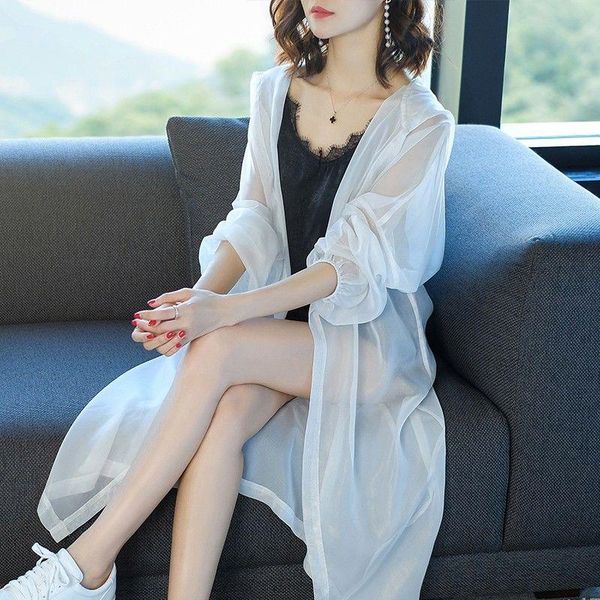 women's jackets 2021 summer beach style sun protect long shirts women loose chiffon cardigan solid white hooded air-conditioned blouse, Black;brown
women's jackets 2021 summer beach style sun protect long shirts women loose chiffon cardigan solid white hooded air-conditioned blouse, Black;brown