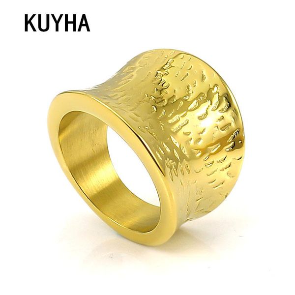 cluster rings classic wide finger ring vintage jewelry silver/gold color 316l stainless steel wedding women men irregular, Golden;silver
cluster rings classic wide finger ring vintage jewelry silver/gold color 316l stainless steel wedding women men irregular, Golden;silver