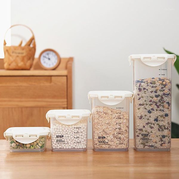 storage bottles & jars set of 4 pcs plastic airtight cereal container with scale display kitchen dry food box fridge smell proof organizer
storage bottles & jars set of 4 pcs plastic airtight cereal container with scale display kitchen dry food box fridge smell proof organizer