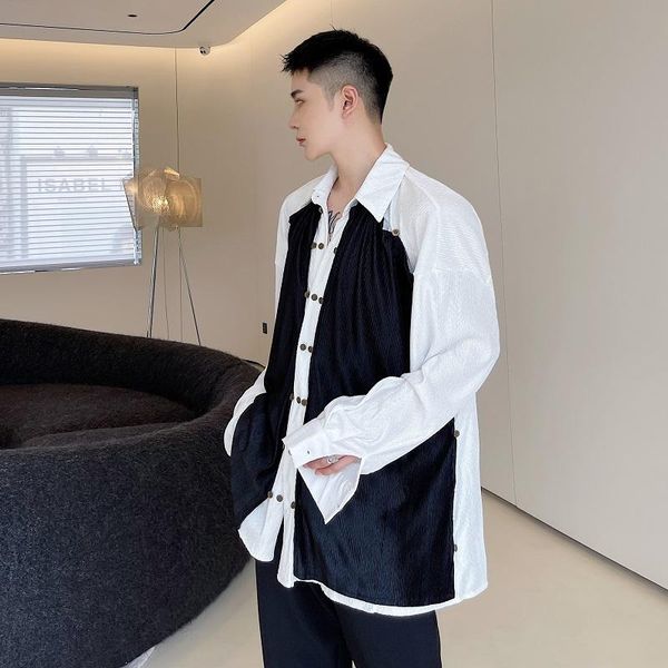 men's casual shirts 2021 autumn korean style personality double layer removable men loose mixed colors for men,size -xl, White;black
men's casual shirts 2021 autumn korean style personality double layer removable men loose mixed colors for men,size -xl, White;black