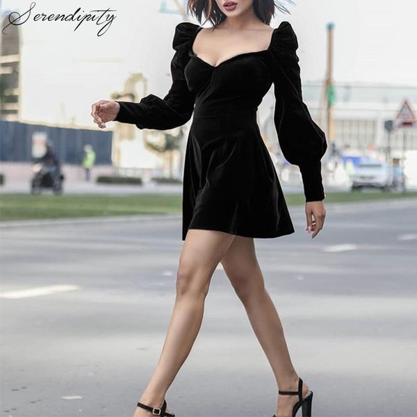 casual dresses velvet black elegant club dress autumn winter short christmas women square collar lady breast vestidos a-line full, Black;gray
casual dresses velvet black elegant club dress autumn winter short christmas women square collar lady breast vestidos a-line full, Black;gray