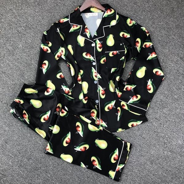 2 pieces satin pajamas set women sleepwear fox print long sleeve home suit nightgown ladies pyjamas pijamas femme autumn, Black;red
2 pieces satin pajamas set women sleepwear fox print long sleeve home suit nightgown ladies pyjamas pijamas femme autumn, Black;red