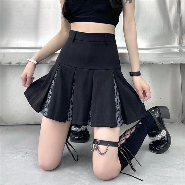 skirts summer color matching leopard print high waist a-line all-match thin skirt, Black
skirts summer color matching leopard print high waist a-line all-match thin skirt, Black