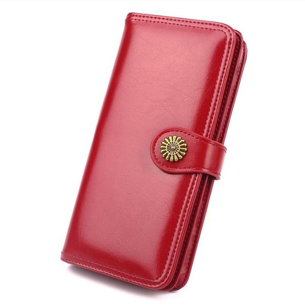 wallets ultra-thin oil wax leather wallet women's multi-card position explosion models mobile phone bag long bills, Red;black
wallets ultra-thin oil wax leather wallet women's multi-card position explosion models mobile phone bag long bills, Red;black