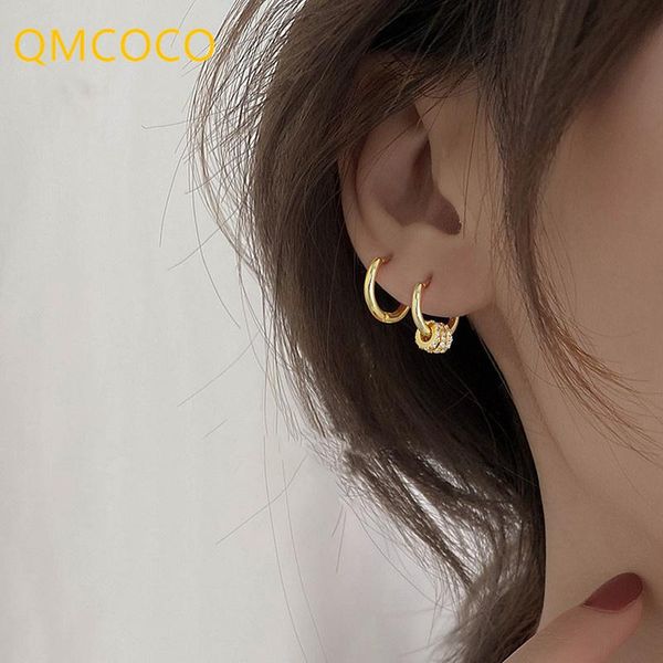 hoop & huggie qmcoco 925 silver zircon round-shape earring 2021 ins style fashion simple elegance jewelry for woman party gifts, Golden;silver
hoop & huggie qmcoco 925 silver zircon round-shape earring 2021 ins style fashion simple elegance jewelry for woman party gifts, Golden;silver