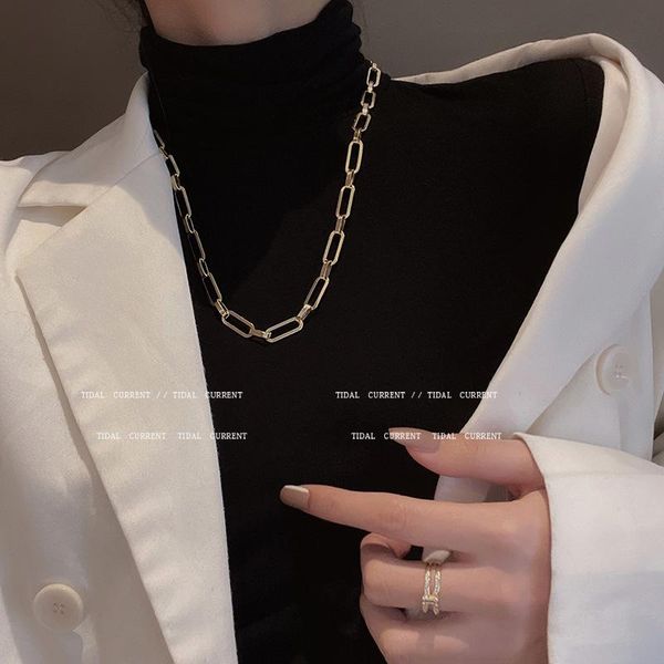 pendant necklaces 2021 european and american exaggerated retro necklace female hip hop personality collarbone chain fashion cold wind, Silver
pendant necklaces 2021 european and american exaggerated retro necklace female hip hop personality collarbone chain fashion cold wind, Silver