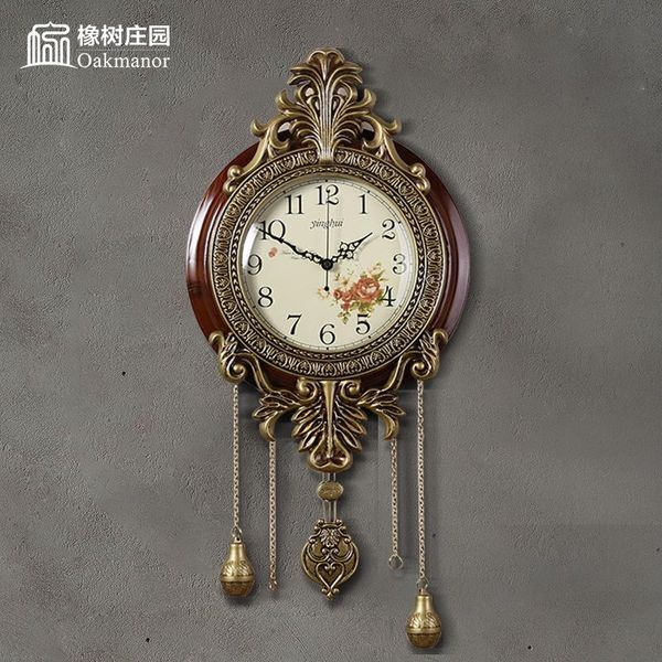 creative large wall clock retro wood living room classical chinese american pendulum clocks home decor silent reloj pared
creative large wall clock retro wood living room classical chinese american pendulum clocks home decor silent reloj pared