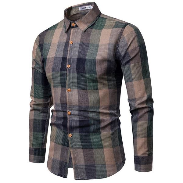 men's casual shirts 2021 mens long sleeve cotton classical color plaid fashion urban clothing, White;black
men's casual shirts 2021 mens long sleeve cotton classical color plaid fashion urban clothing, White;black