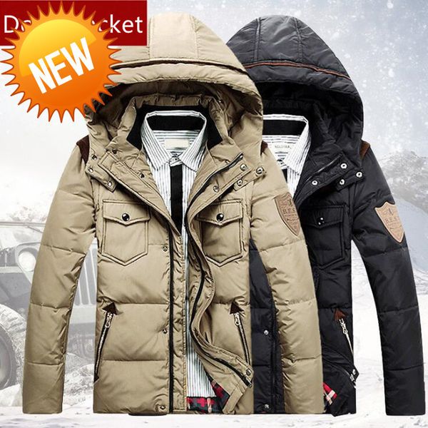 2021 new winter mens hooded duck down jackets man patchwork thick coats male fashion quality overcoats keep warm outerwear, Black
2021 new winter mens hooded duck down jackets man patchwork thick coats male fashion quality overcoats keep warm outerwear, Black
