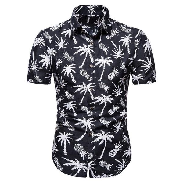 men's casual shirts mens pineapple palm tree print beach 2021 summer short sleeve hawaiian aloha shirt men party holiday blouses xxxl, White;black
men's casual shirts mens pineapple palm tree print beach 2021 summer short sleeve hawaiian aloha shirt men party holiday blouses xxxl, White;black