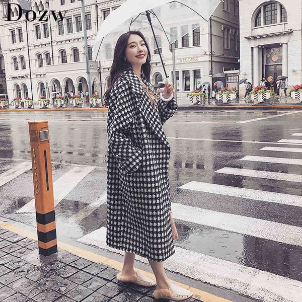 women casual wool blend trench coat winter warm plaid vintage woolen coat oversize loose outwear jacket 210414, Black
women casual wool blend trench coat winter warm plaid vintage woolen coat oversize loose outwear jacket 210414, Black