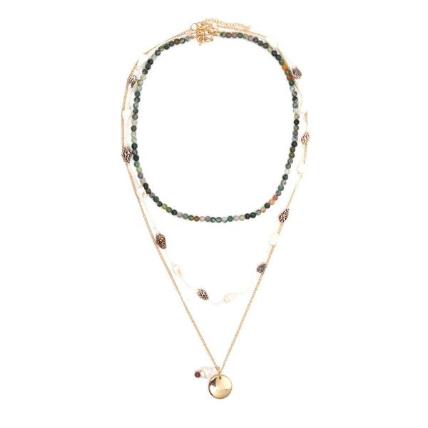 chains european and american hand-woven bohemian multi-layered conch beaded vintage necklace, Silver
chains european and american hand-woven bohemian multi-layered conch beaded vintage necklace, Silver