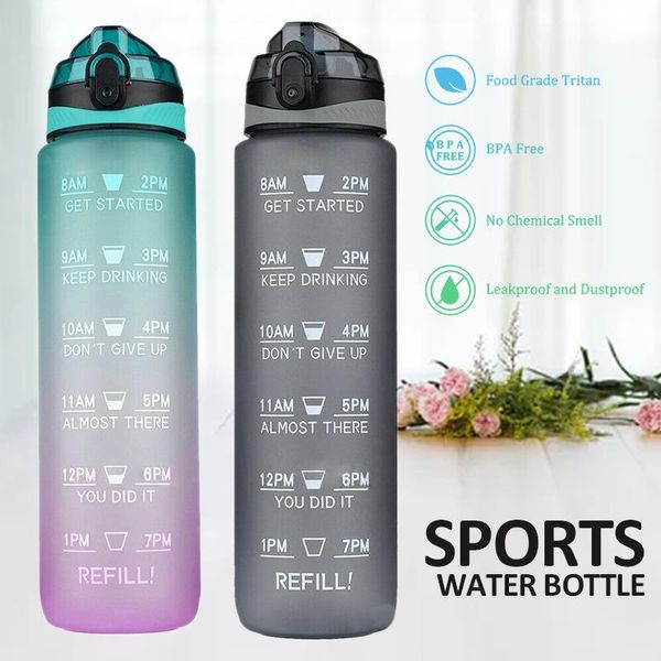 water bottle 1l large capacity sports portable leakproof sport bottles bpa motivational drink flask with time markings
water bottle 1l large capacity sports portable leakproof sport bottles bpa motivational drink flask with time markings