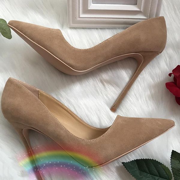 dress shoes women red bottom pumps elegant camel flock winter high heeled stilettos suede shallow ladies pointed toe, Black
dress shoes women red bottom pumps elegant camel flock winter high heeled stilettos suede shallow ladies pointed toe, Black