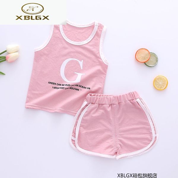 children's vest, summer children's thin clothes, boys' and girls' shorts, 1-3-5 years old, letter g, pink 80, Blue
children's vest, summer children's thin clothes, boys' and girls' shorts, 1-3-5 years old, letter g, pink 80, Blue