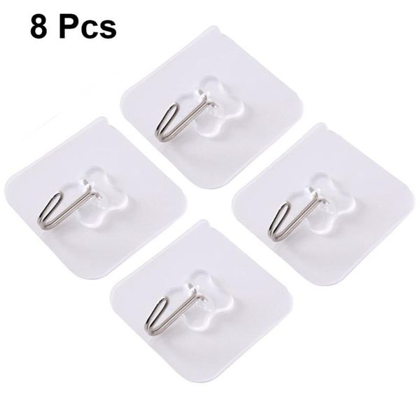 hooks & rails 8 pcs wall transparent reusable seamless waterproof self adhesive for home bathroom kitchen (random style)
hooks & rails 8 pcs wall transparent reusable seamless waterproof self adhesive for home bathroom kitchen (random style)