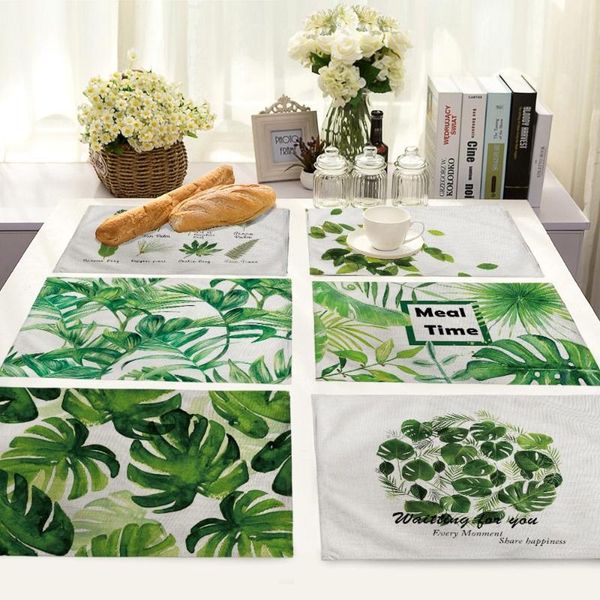 green plant printed polyester placemat heat-resistant anti-slip table mat bowl dining tableware pad for cloth
green plant printed polyester placemat heat-resistant anti-slip table mat bowl dining tableware pad for cloth
