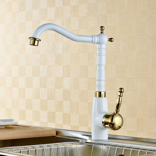 kitchen faucets gold and white finished faucet cold sink tap bathroom water mixer
kitchen faucets gold and white finished faucet cold sink tap bathroom water mixer