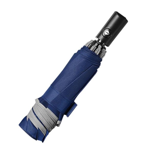 umbrellas automatic umbrella reverse folding business with reflective strips rain for men women black coating
umbrellas automatic umbrella reverse folding business with reflective strips rain for men women black coating