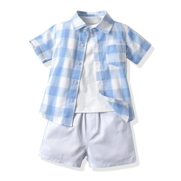 clothing sets kids clothes boy costume summer infant toddler children suits cotton white t-shirt + plaid shirt shorts 3 pcs outfits
clothing sets kids clothes boy costume summer infant toddler children suits cotton white t-shirt + plaid shirt shorts 3 pcs outfits