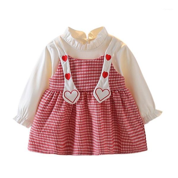 girl's dresses girls baby foreign style lovely grid fragrant wind false two embroideries dress kid clothes, Red;yellow
girl's dresses girls baby foreign style lovely grid fragrant wind false two embroideries dress kid clothes, Red;yellow