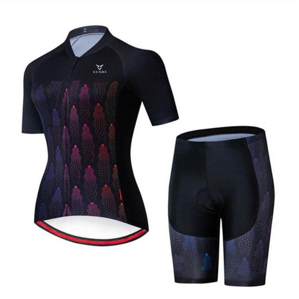 female mountain cycling jerseys short sleeve riding jacket breathable fashion clothing in the summer of 2021 racing sets, Black;blue
female mountain cycling jerseys short sleeve riding jacket breathable fashion clothing in the summer of 2021 racing sets, Black;blue