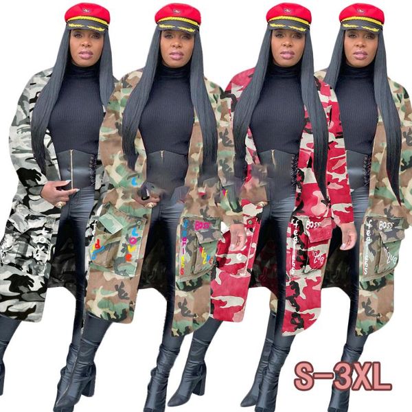 women's jackets oversized camouflage jacket 2022 cardigan pocket military streetwear casual, Black;brown
women's jackets oversized camouflage jacket 2022 cardigan pocket military streetwear casual, Black;brown