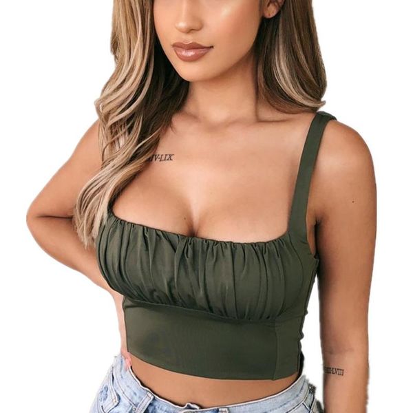 women's tanks & camis 2021 casual solid tank vest blouse sleeveless summer crop shirt, White
women's tanks & camis 2021 casual solid tank vest blouse sleeveless summer crop shirt, White