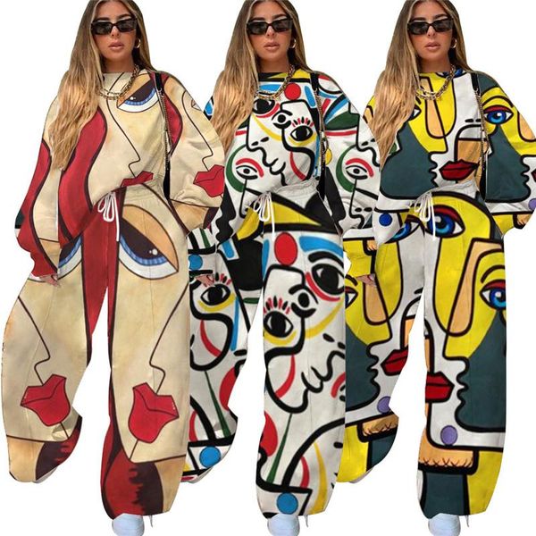 women's two piece pants young party lady fashion o neck long sleeve letter print bro and casual tracksuits, White
women's two piece pants young party lady fashion o neck long sleeve letter print bro and casual tracksuits, White