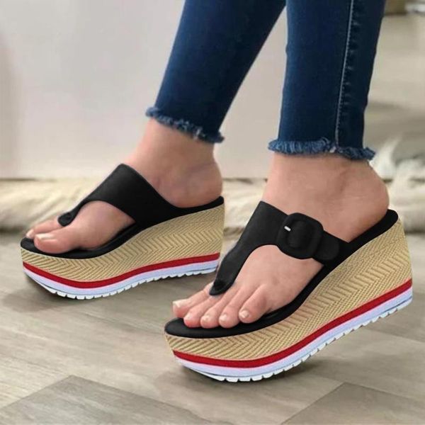 fashion women's casual sandals shoes breathable slip-on outdoor leisure platform wedges flip-flops beach female slipper #40 dress, Black
fashion women's casual sandals shoes breathable slip-on outdoor leisure platform wedges flip-flops beach female slipper #40 dress, Black