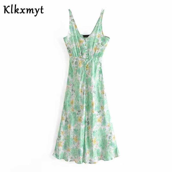 klkxmyt za women fashion folral print camisole midi dress ladies backless thin straps female dresses beach style vestidos 210527, Black;gray
klkxmyt za women fashion folral print camisole midi dress ladies backless thin straps female dresses beach style vestidos 210527, Black;gray