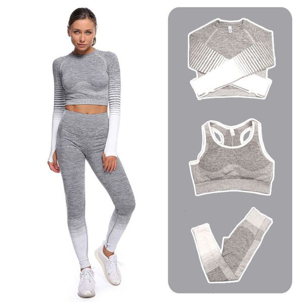 women's tracksuits quick drying fitness sports coat stripe yoga suit lgyl, Gray
women's tracksuits quick drying fitness sports coat stripe yoga suit lgyl, Gray