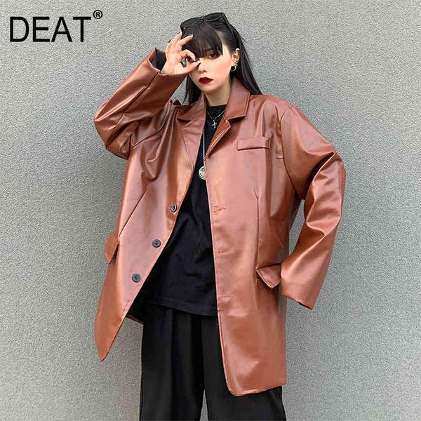 leather v-neck collar coat women single breasted solid medium length casual style fashion tide spring gd1117 210421, Black
leather v-neck collar coat women single breasted solid medium length casual style fashion tide spring gd1117 210421, Black