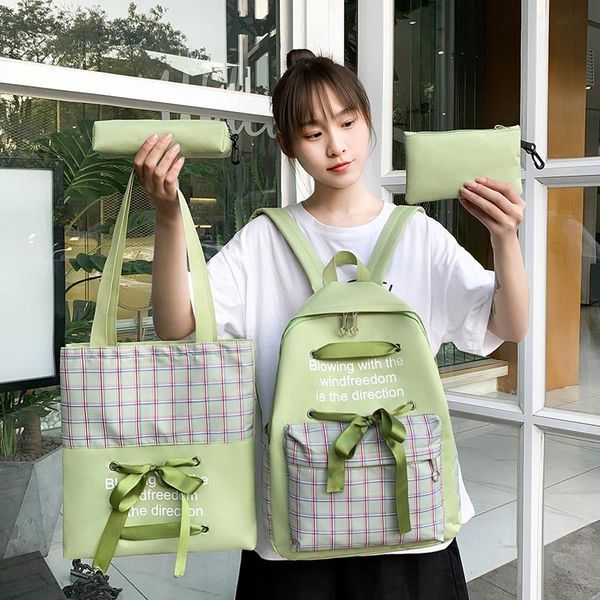 backpack 4pcs/set women school backpacks nylon waterproof schoolbag for teenage girls student book bag lady travel casual bagpack
backpack 4pcs/set women school backpacks nylon waterproof schoolbag for teenage girls student book bag lady travel casual bagpack