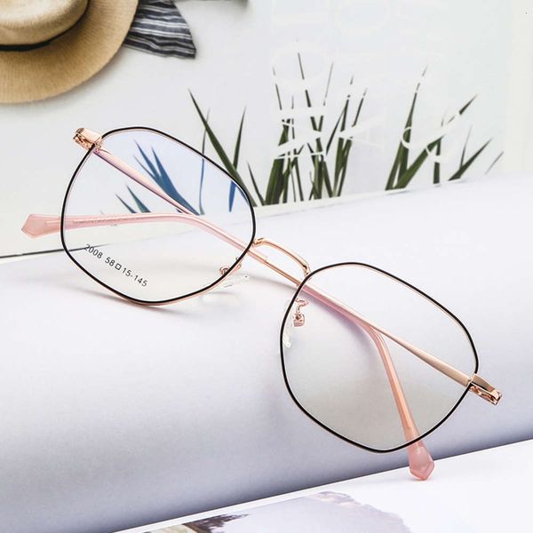 ultra light titanium frame men's and women's polygonal b glasses flat lens myopia, Silver
ultra light titanium frame men's and women's polygonal b glasses flat lens myopia, Silver