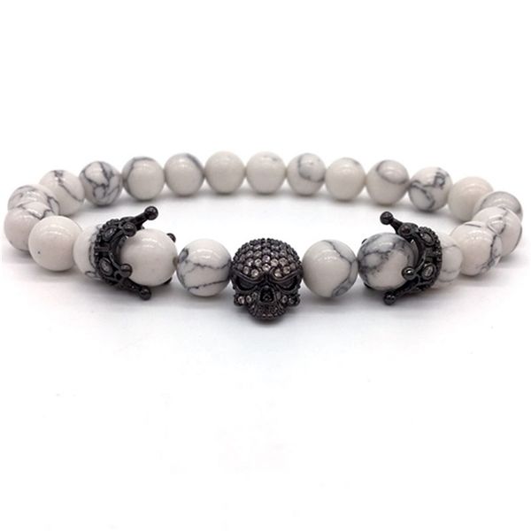 fashion brand natural beads strand pulsera pave cz skeleton cráneo black white turquoise , piedra, roca hombres de energ à a europeo joyerÃa
fashion brand natural beads strand pulsera pave cz skeleton cráneo black white turquoise , piedra, roca hombres de energ à a europeo joyerÃa