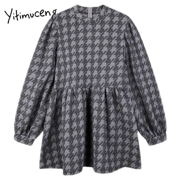 yitimuceng plaid mini dresses for women a-line spring puff sleeve o-neck long sleeve high waist clothing office lady 210601, Black;gray
yitimuceng plaid mini dresses for women a-line spring puff sleeve o-neck long sleeve high waist clothing office lady 210601, Black;gray
