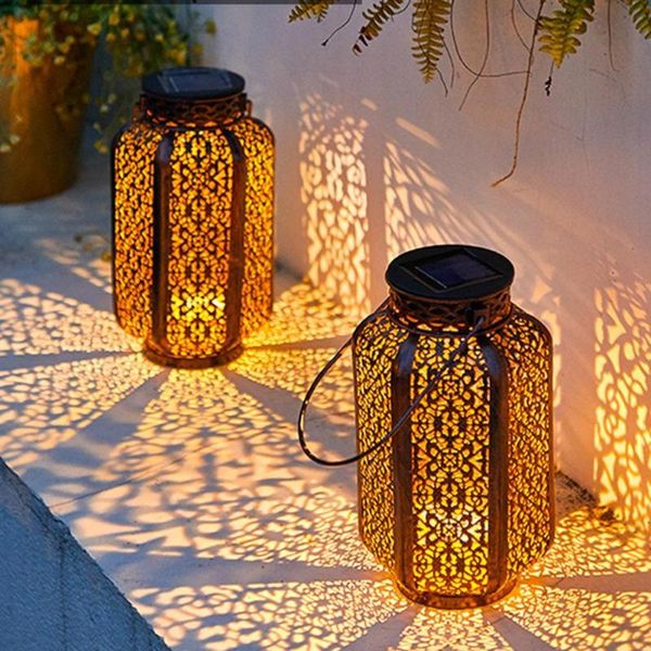 decorative objects & figurines lantern light portable wrought iron solar-powered hanging waterproof hollow night led lamp for garden
decorative objects & figurines lantern light portable wrought iron solar-powered hanging waterproof hollow night led lamp for garden